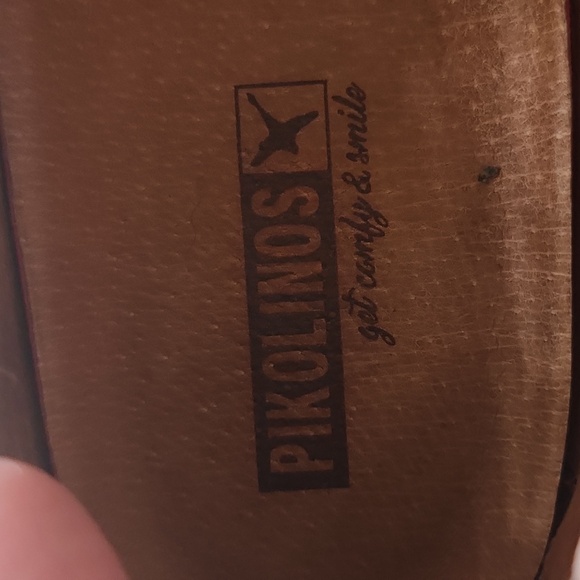 PIKOLINOS Black Leather Buckle Loafers Size 38 - Picture 8 of 9